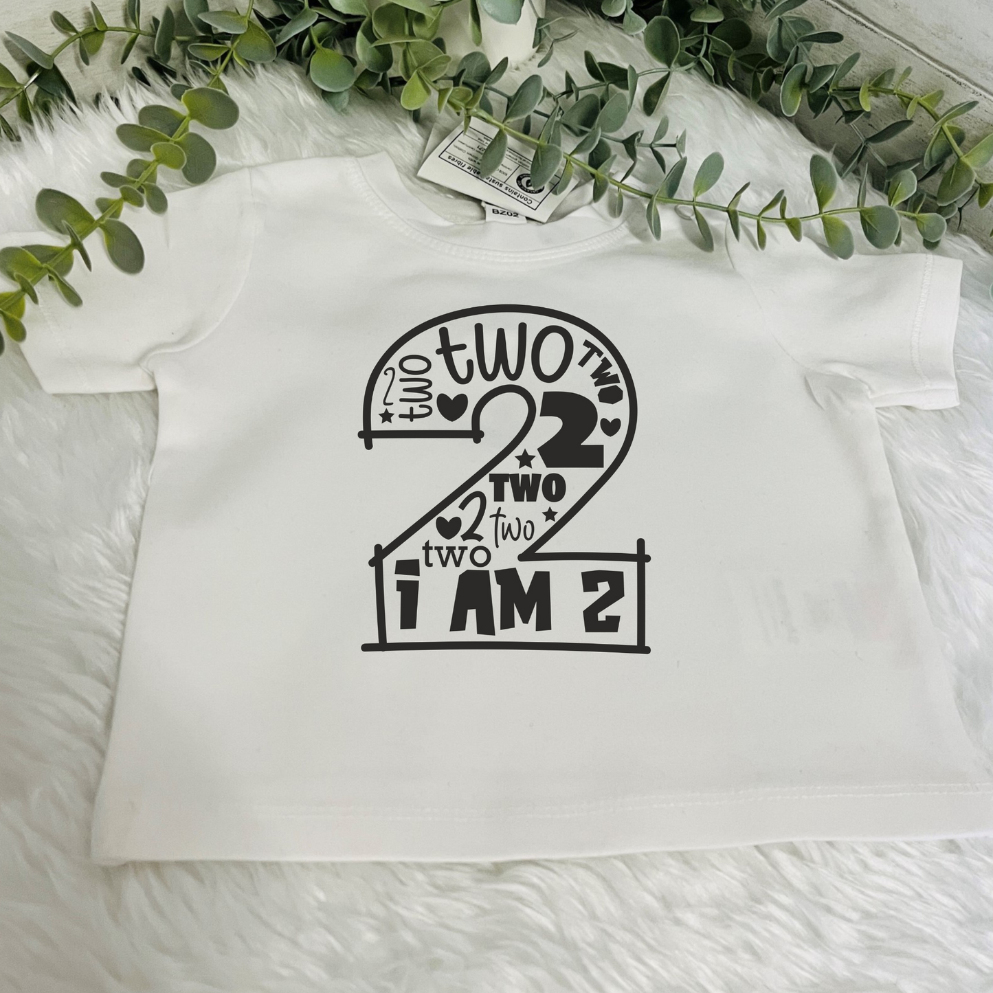 Baby and Toddler Numbered Birthday T-Shirt