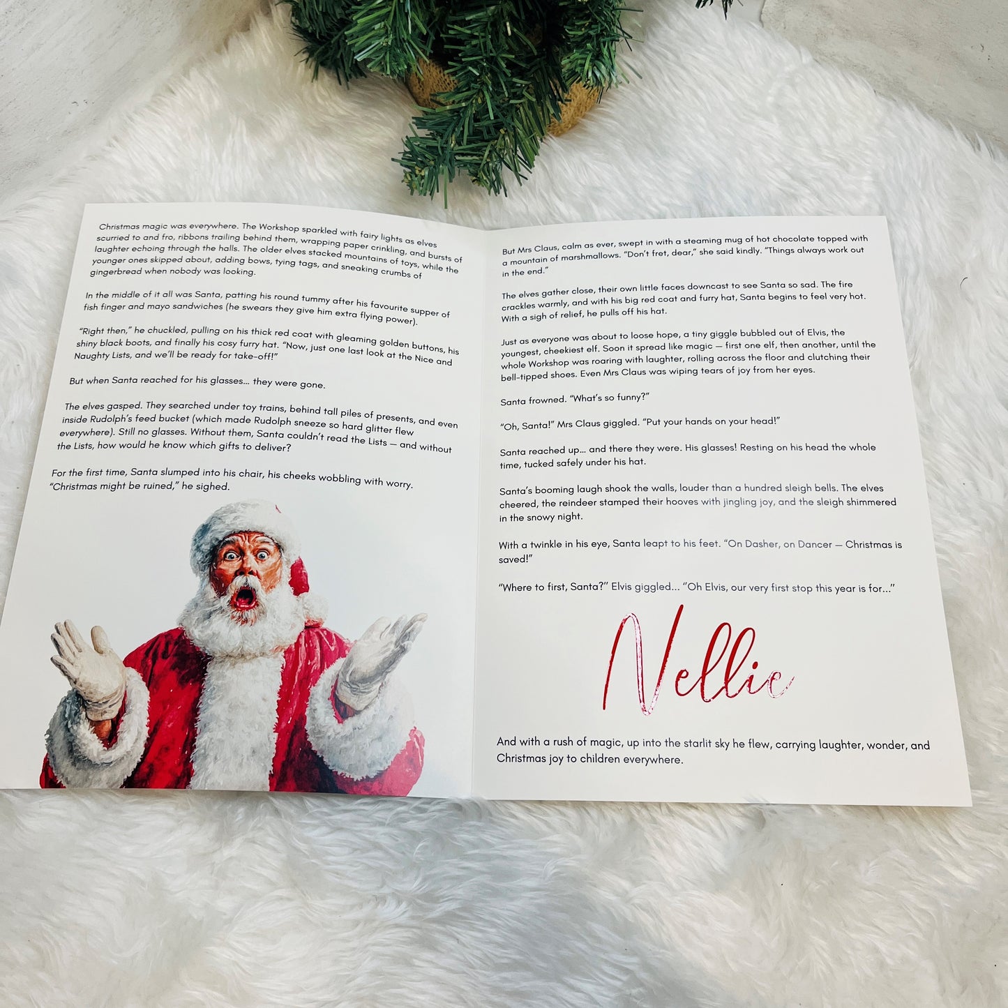 Letter from Santa Claus with a printed photo of Santa