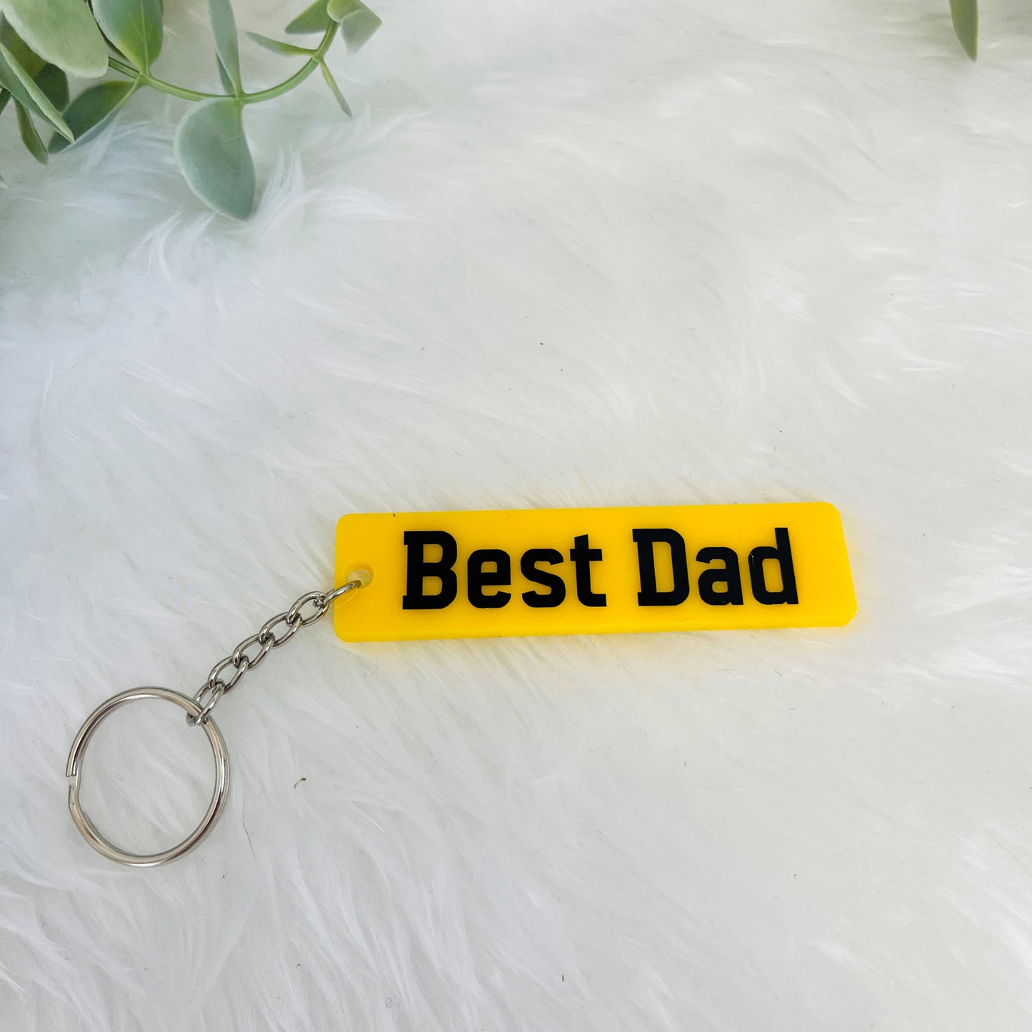 Fathers Day Number Plate Keyrings