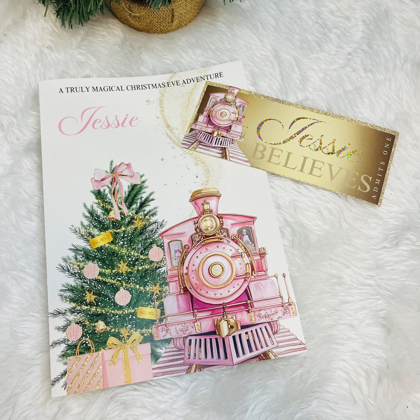 Polar Express Themed Christmas Eve Story Book