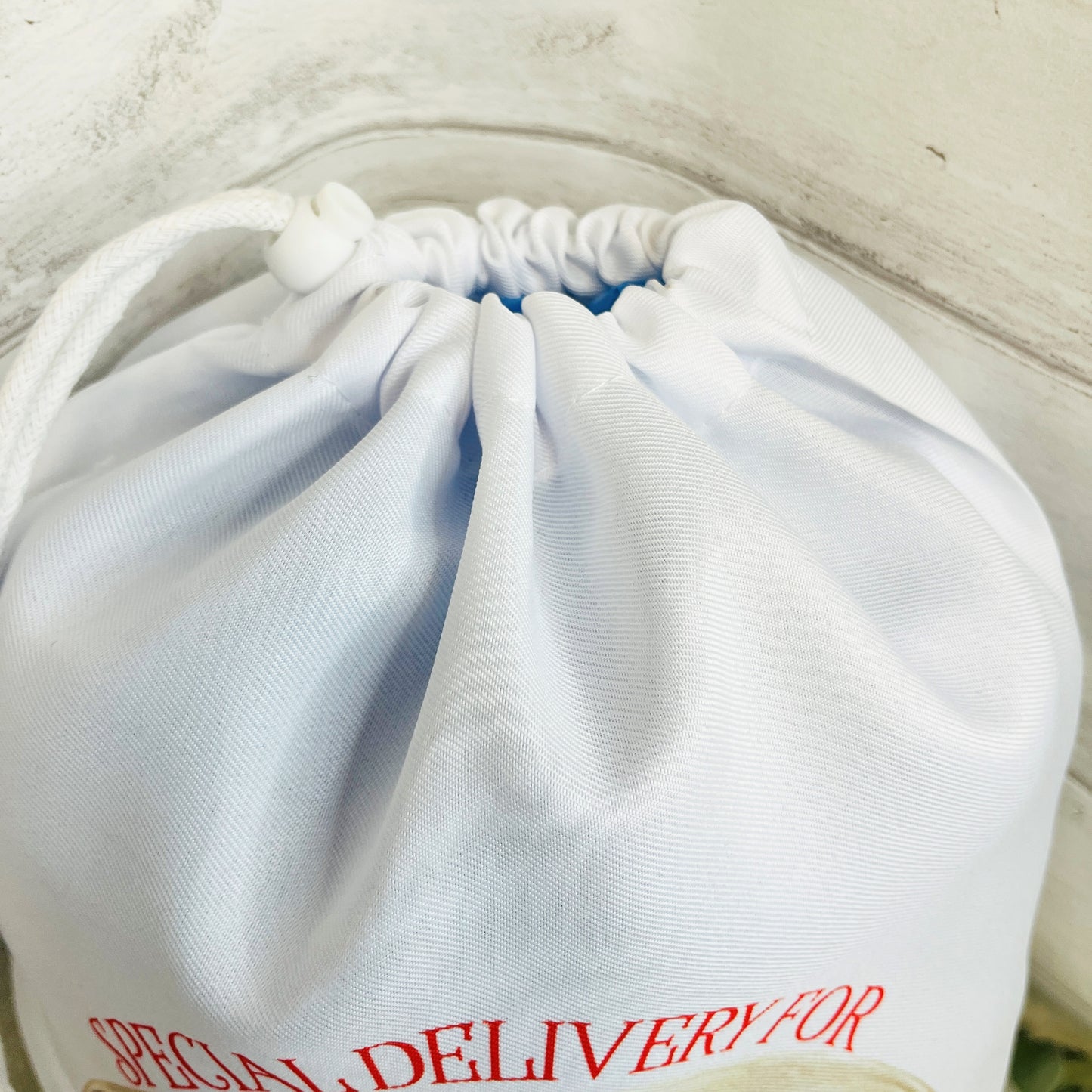 Personalised Snow Globe Santa Sack for Boys