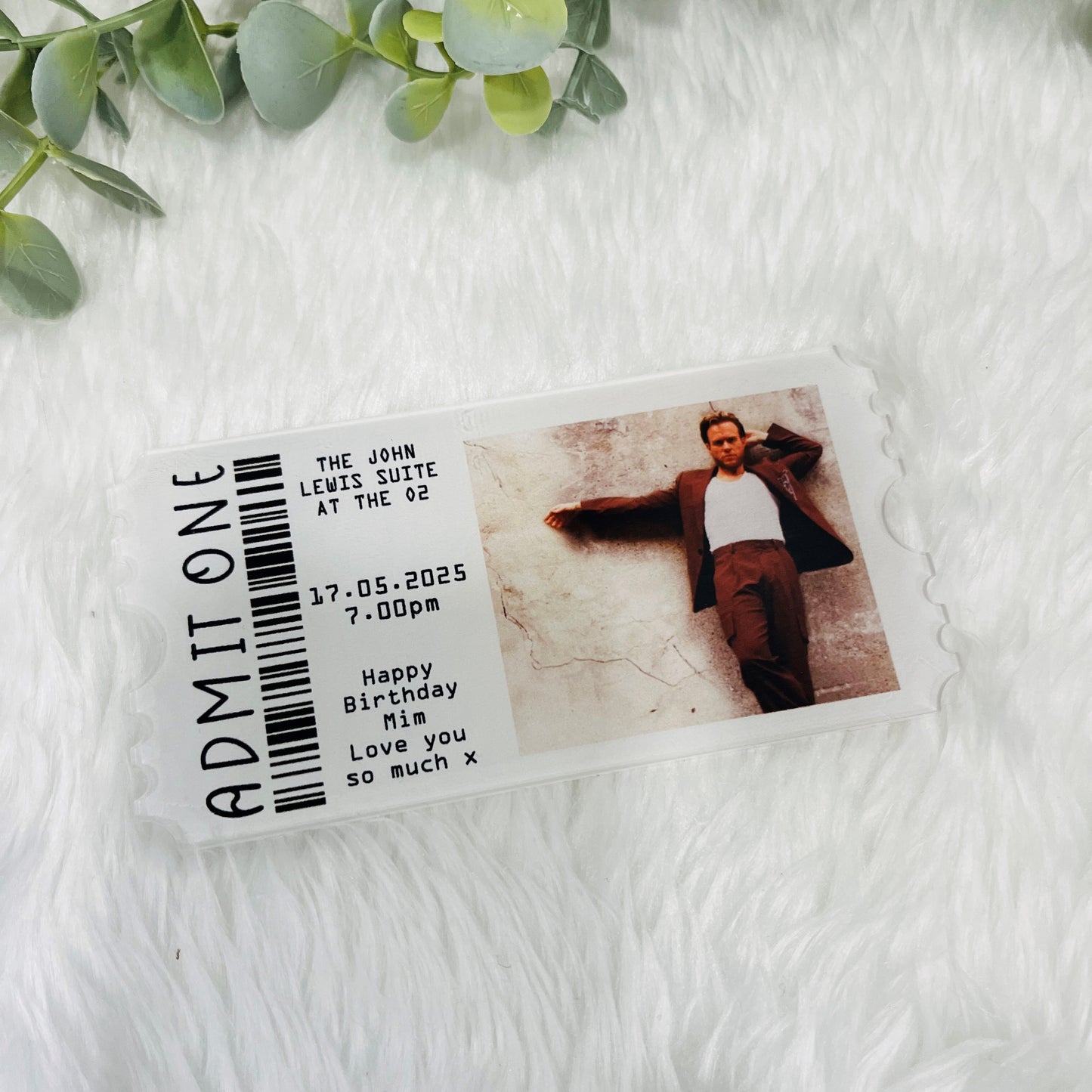 Personalised Event Ticket