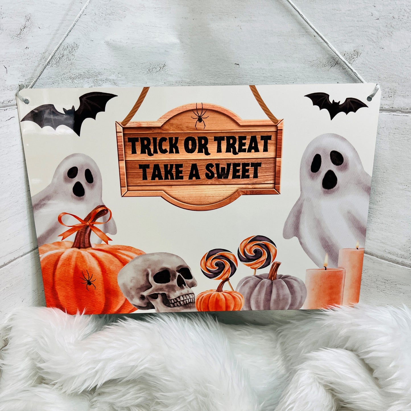 Halloween Hanging Trick or Treat Sign
