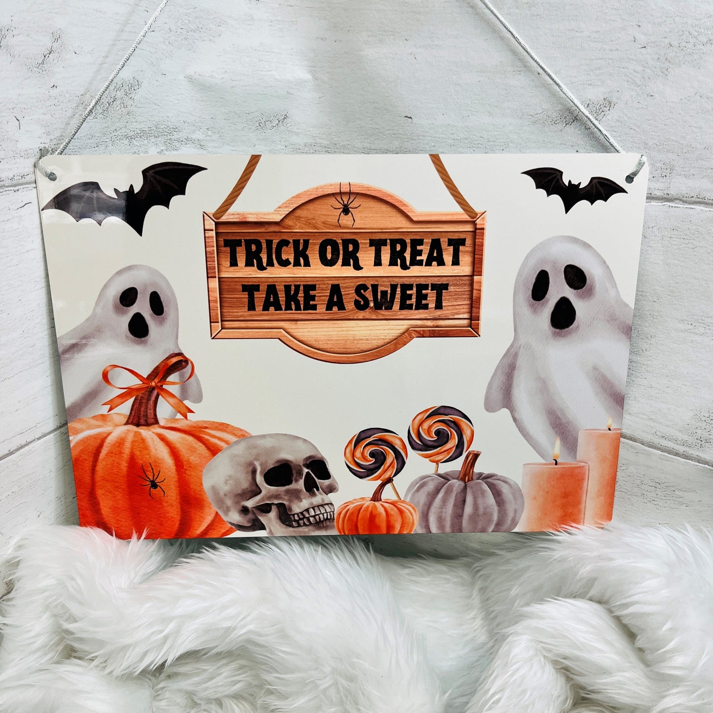 Halloween Hanging Trick or Treat Sign