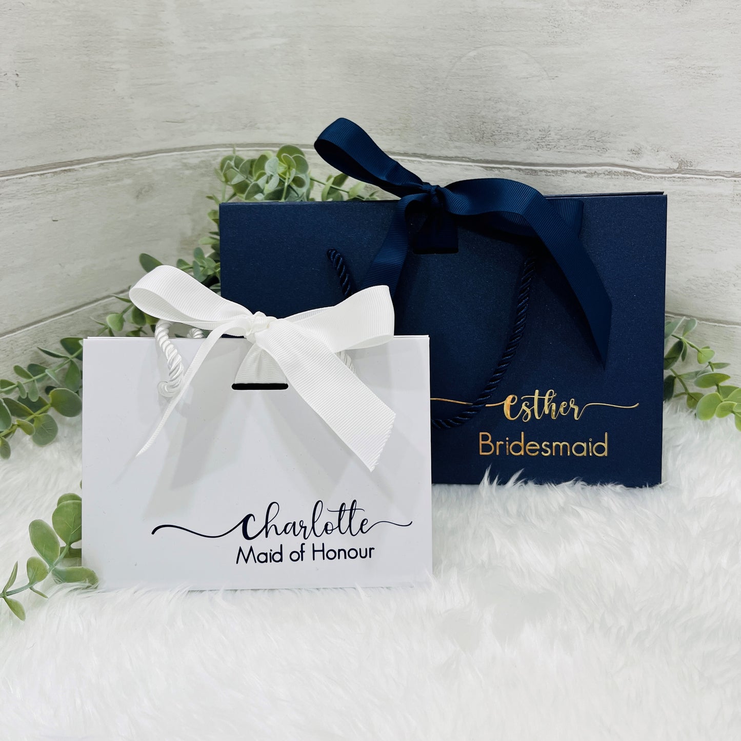 Custom Luxury Box Bags, Maid of Honour Gift, Bridesmaid Thank You