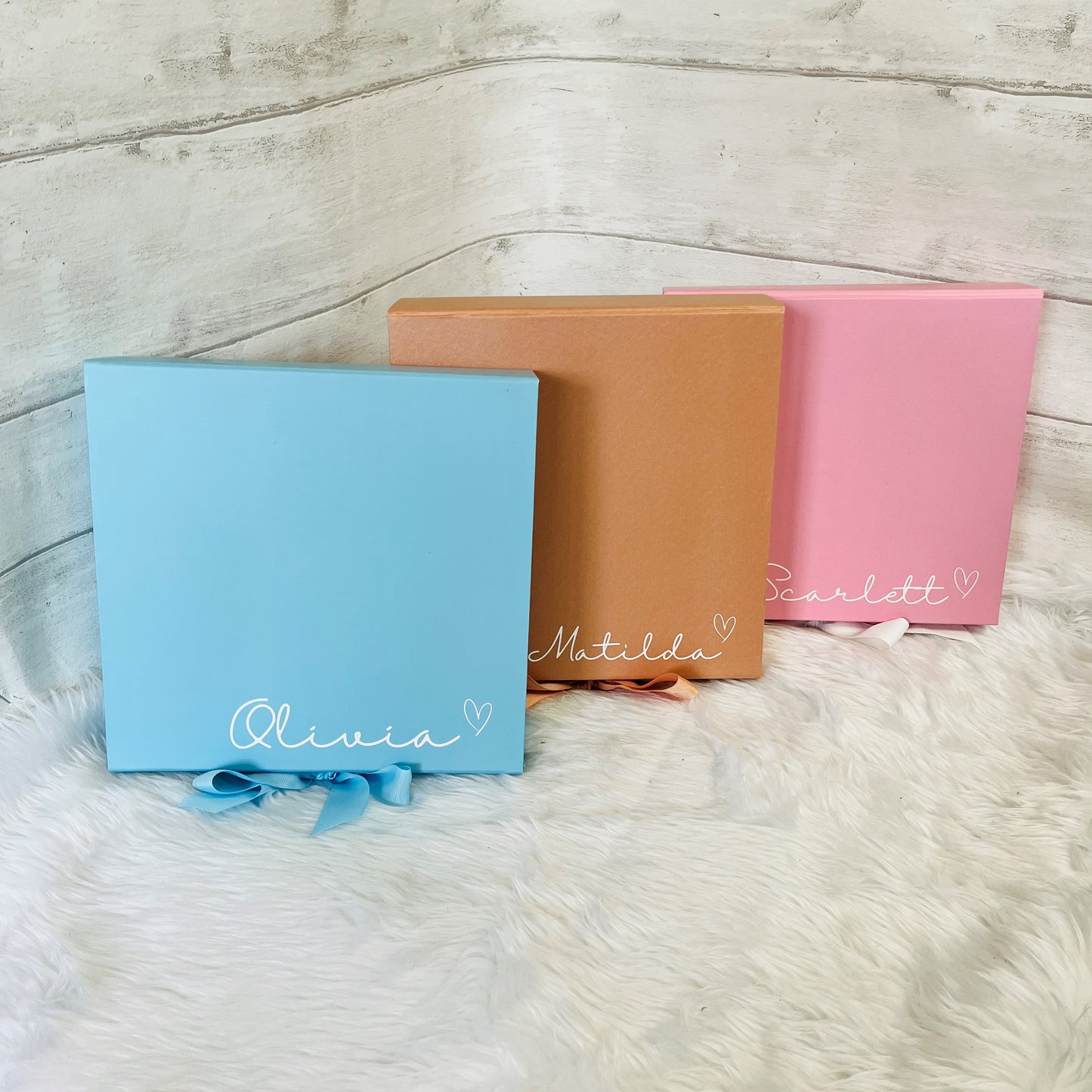 Personalised Magnetic Gift Boxes with Ribbon Fastener, Bridesmaid Proposal Gift Box
