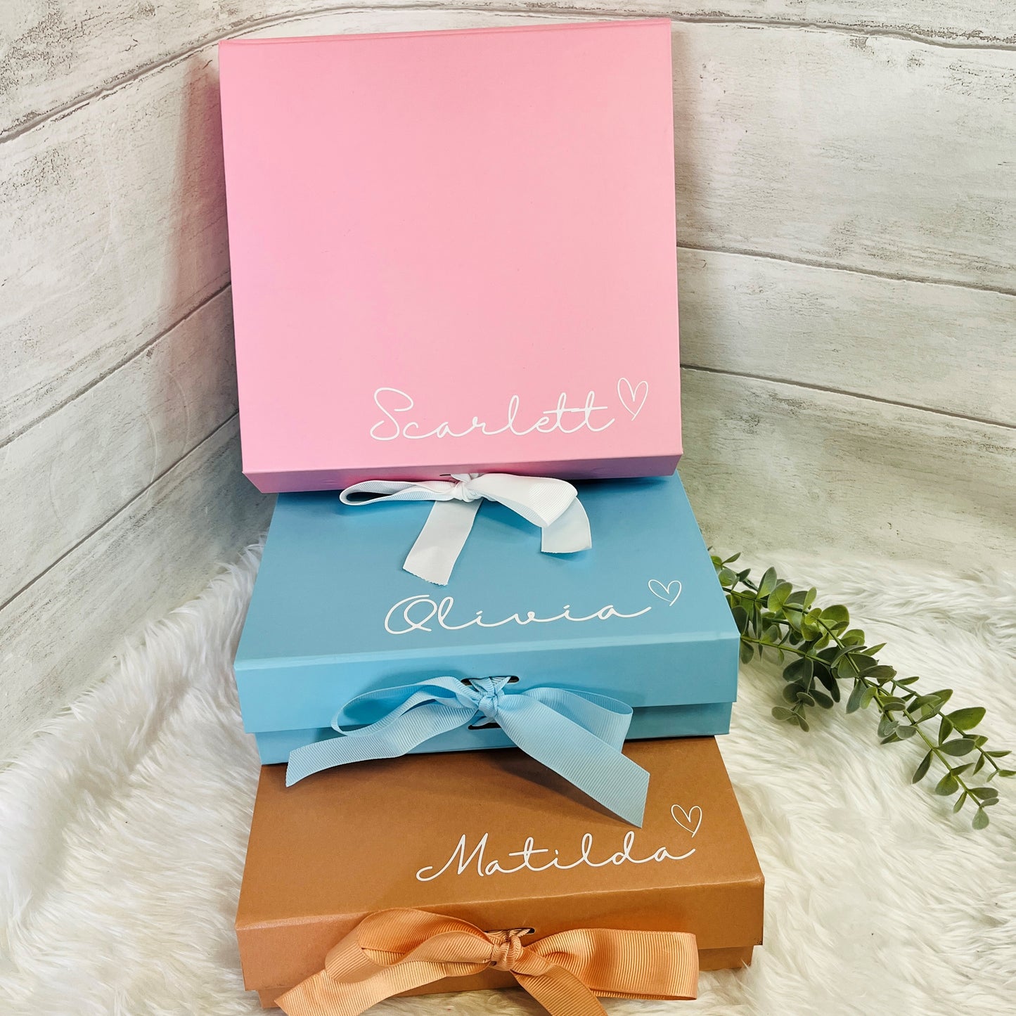 Personalised Magnetic Gift Boxes with Ribbon Fastener, Bridesmaid Proposal Gift Box