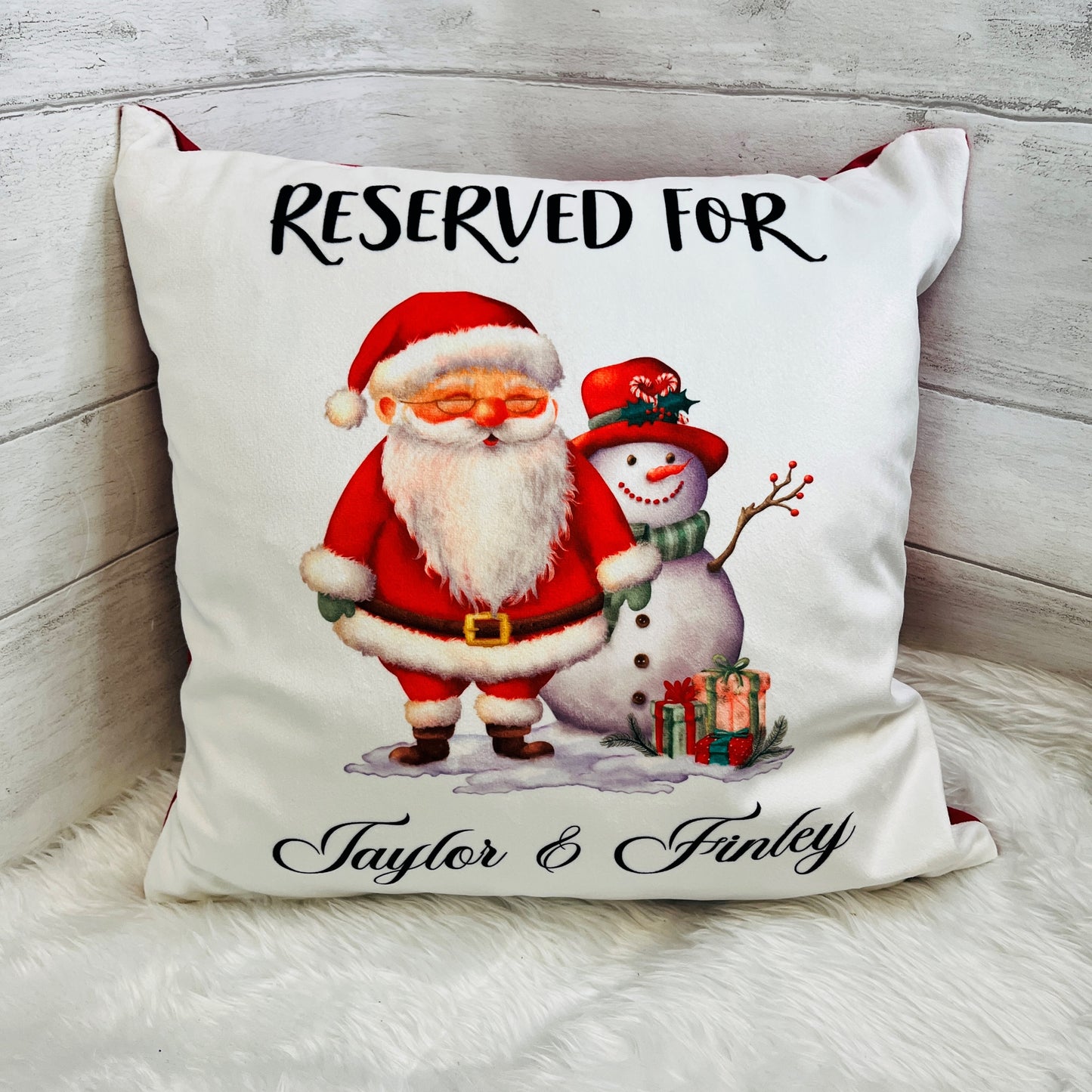 Personalised Christmas Cushion for Kids