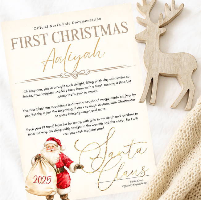 My First Christmas Letter from Santa