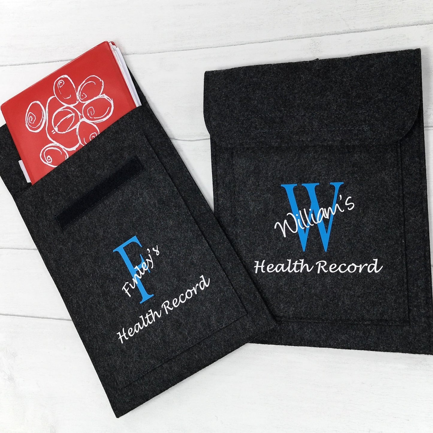 Felt Personalised Baby Folder, Baby Book, New Baby Gift, Document Wallet, Felt Folder
