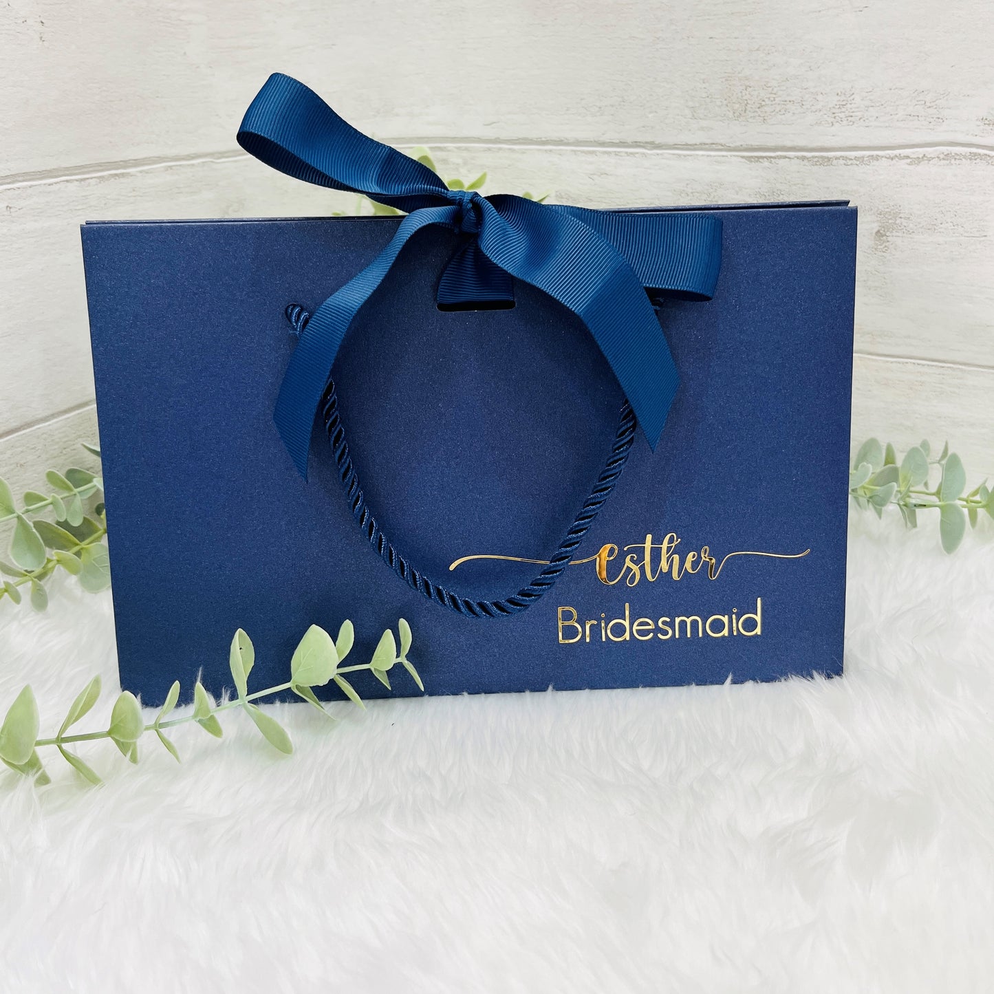 Custom Luxury Box Bags, Maid of Honour Gift, Bridesmaid Thank You