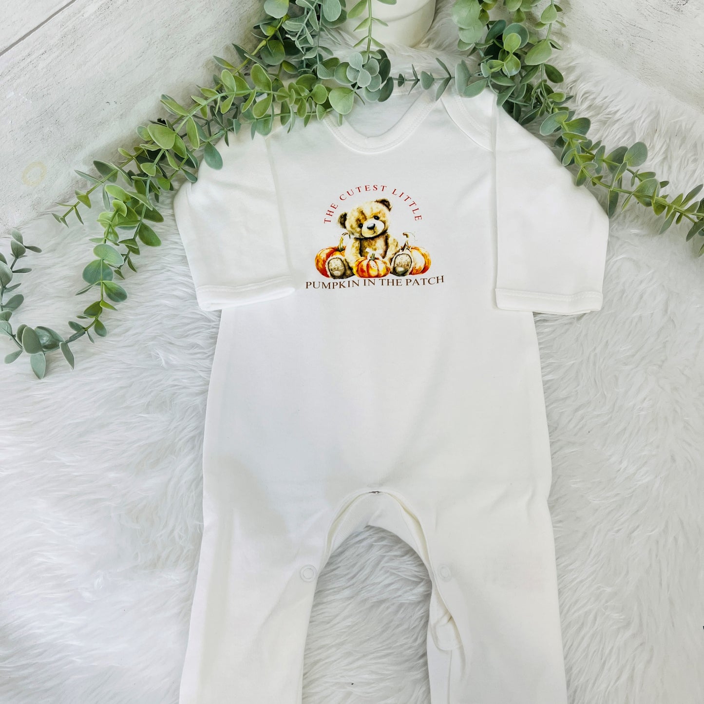 My First Halloween Pumpkin Babygrow, 1st Halloween Outfit for Baby