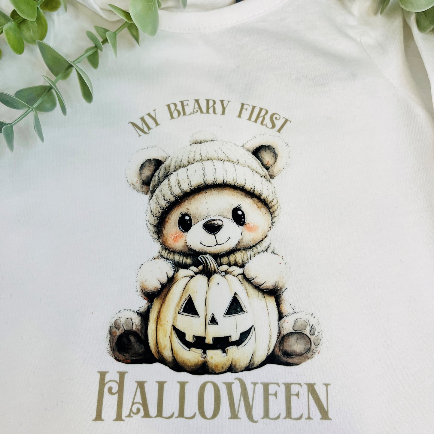 My First Halloween Pumpkin Babygrow, Halloween Outfit for Baby