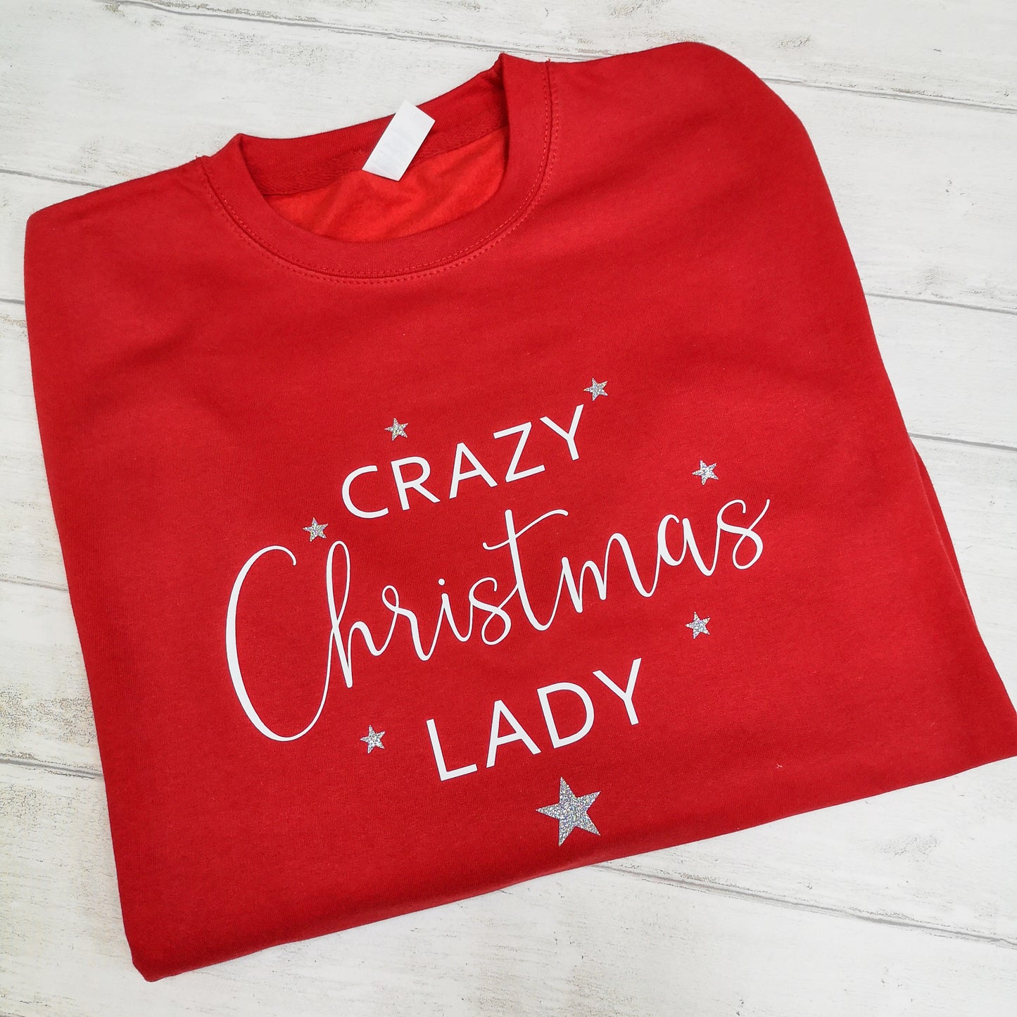 Crazy Christmas Lady Jumper, Secret Santa Gift for Her