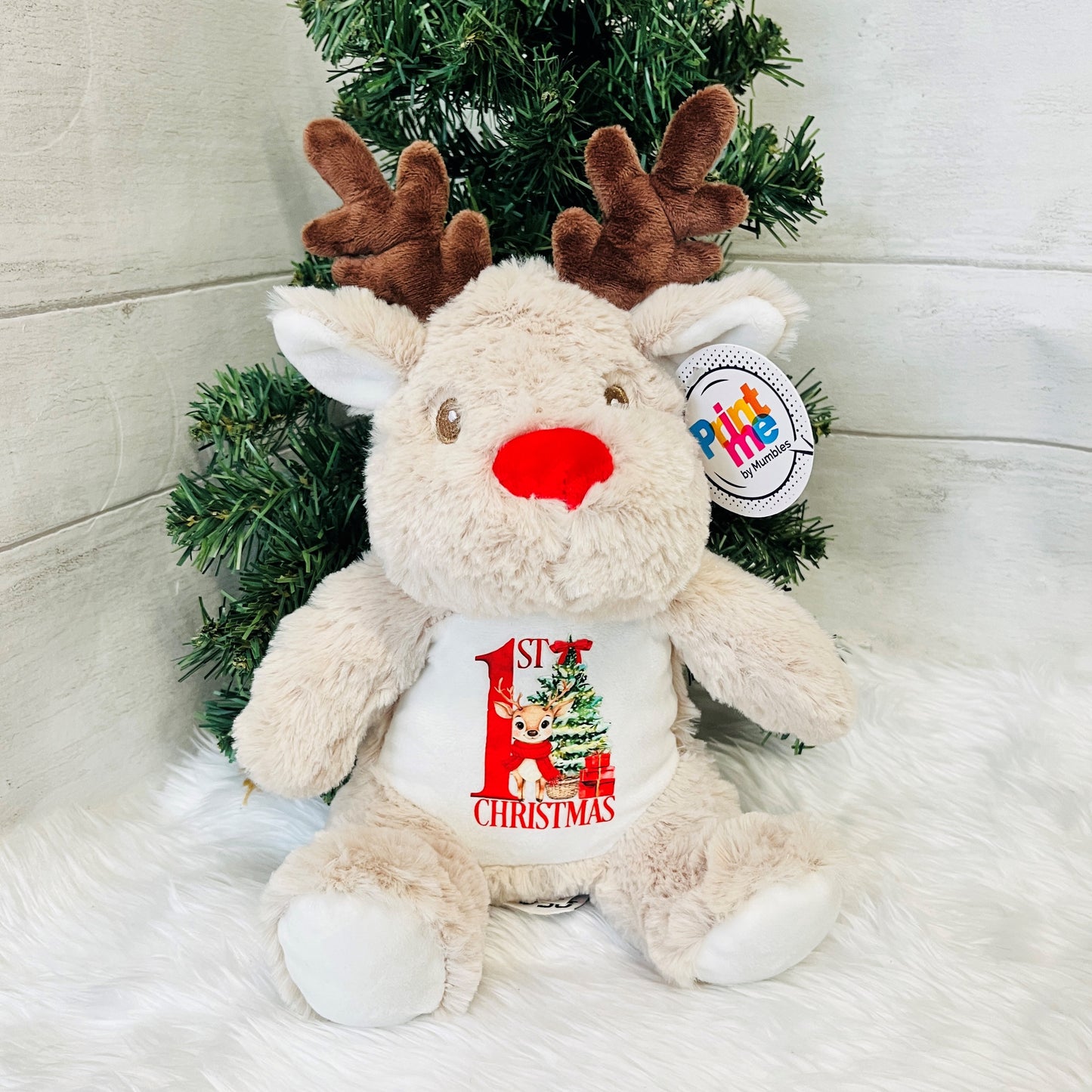 My First Christmas Reindeer Teddy