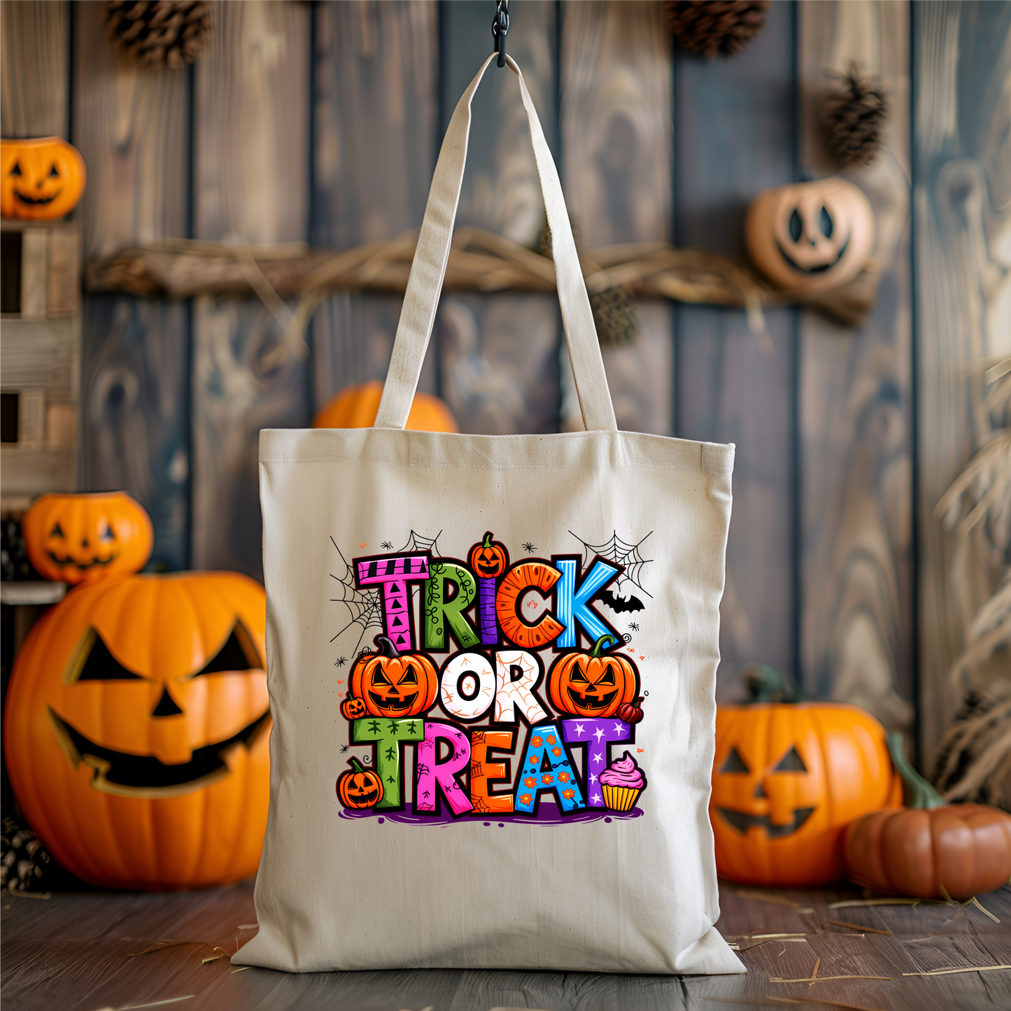 Halloween Tote Bags, Spooky Season Trick or Treat Bags