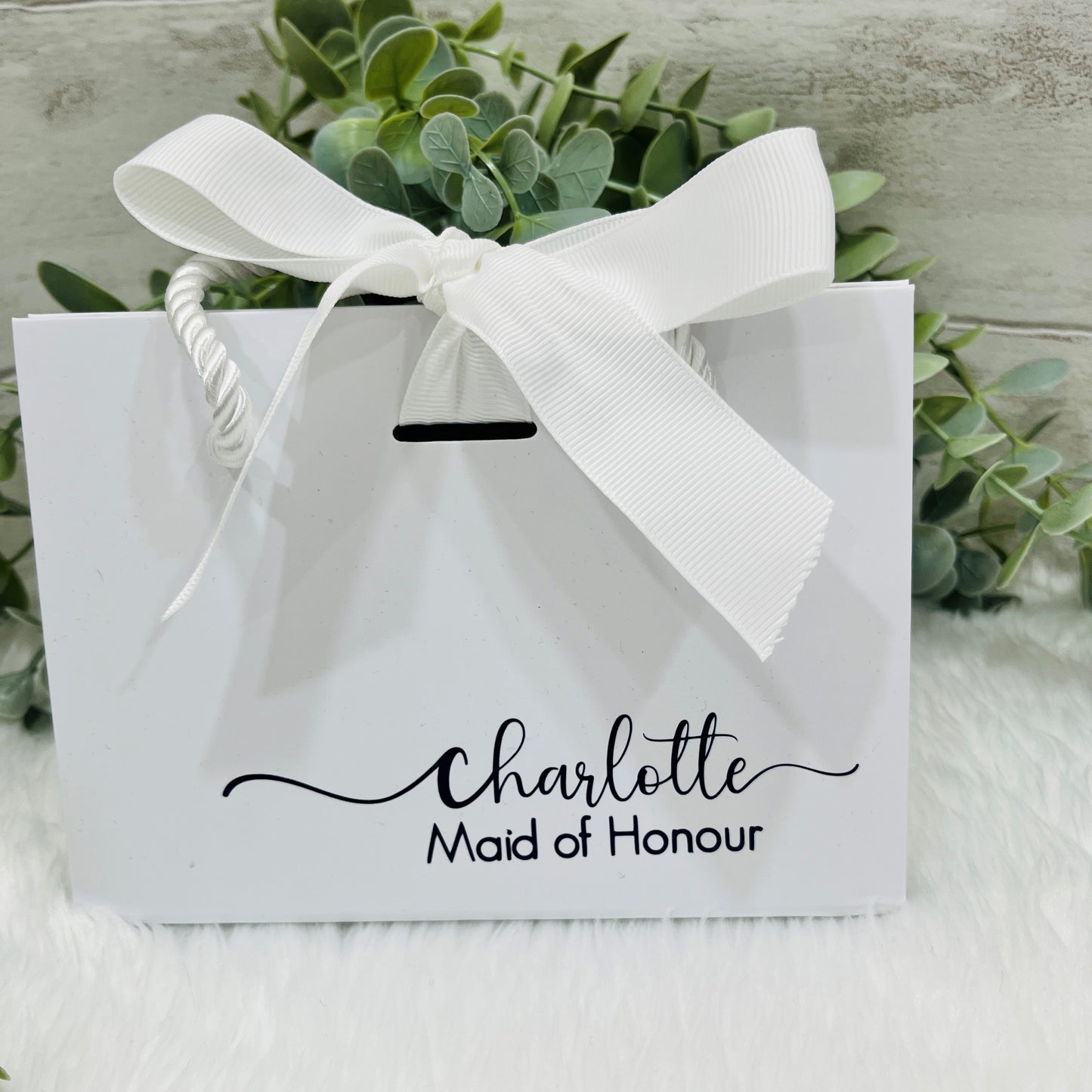 Custom Luxury Box Bags, Maid of Honour Gift, Bridesmaid Thank You