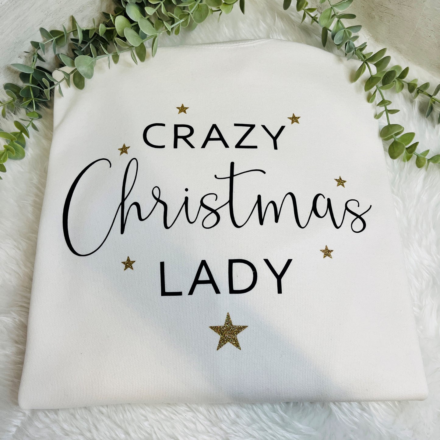 Crazy Christmas Lady Jumper, Secret Santa Gift for Her
