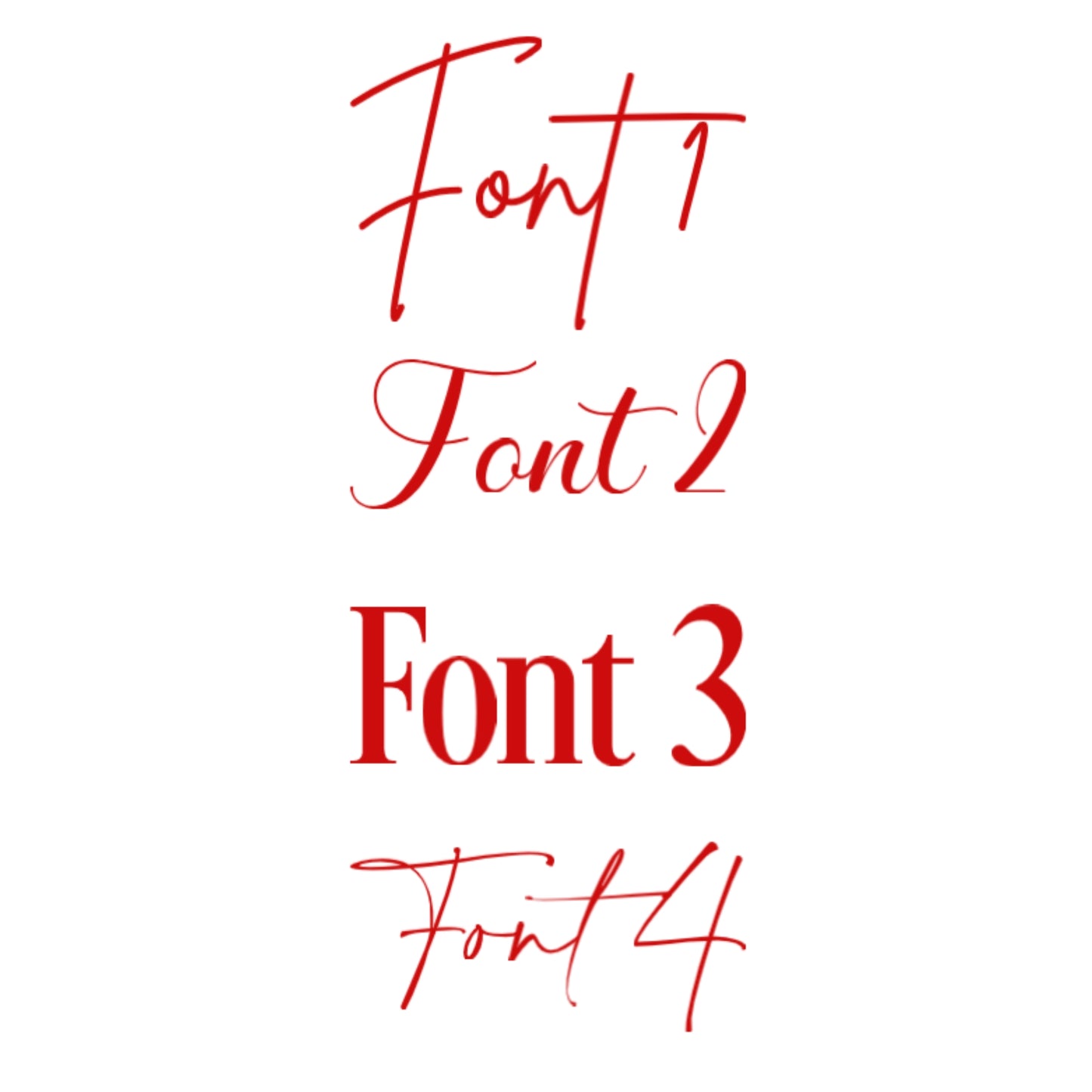 Font choices for Magical Christmas Story Books