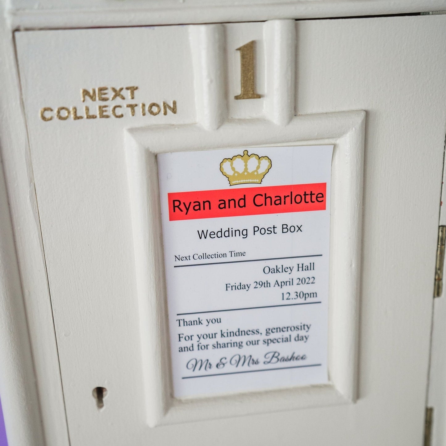 Custom Royal Mail Event Post Box Sign