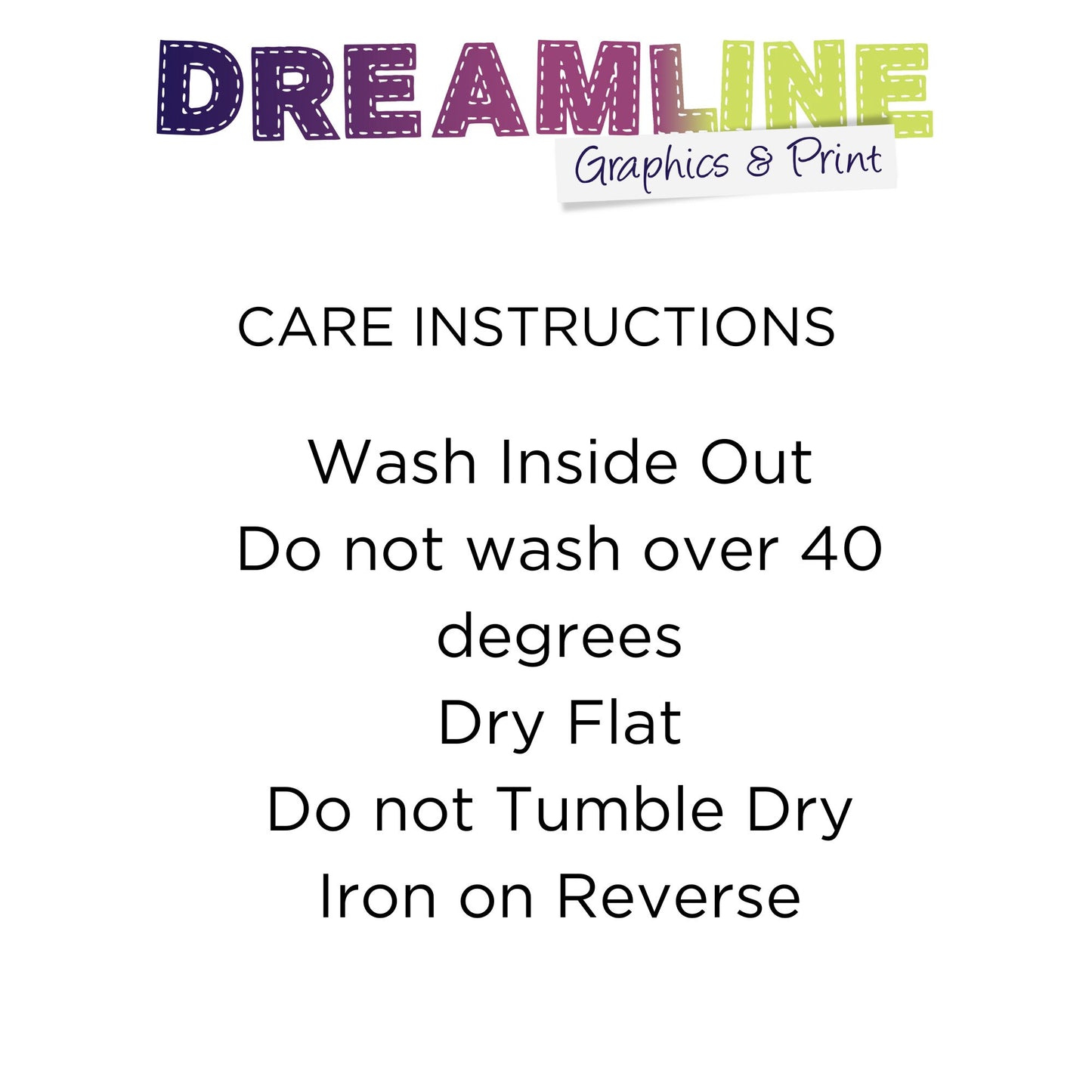 Care instructions for Dad Daughter T-Shirts