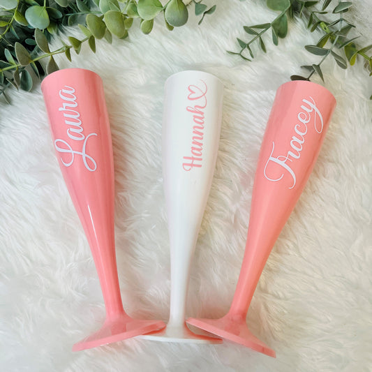 Personalised Hen Party Cup,  Bridesmaid Champagne Flutes, Bridesmaid Gifts, Hen Party Gifts