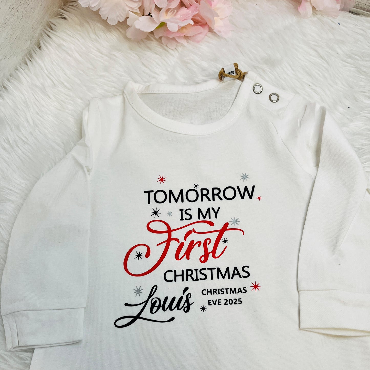 Baby first Christmas Sleepsuit, Christmas Eve Box, Baby's first christmas
