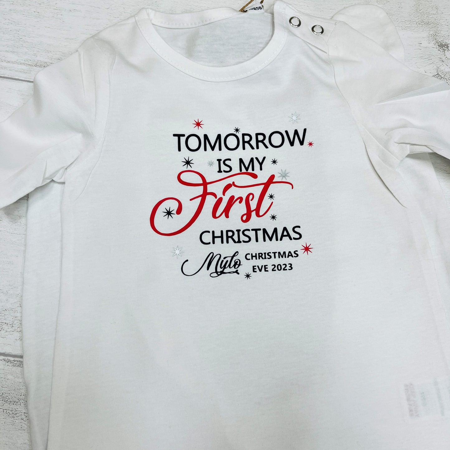 Baby first Christmas Sleepsuit, Christmas Eve Box, Baby's first christmas