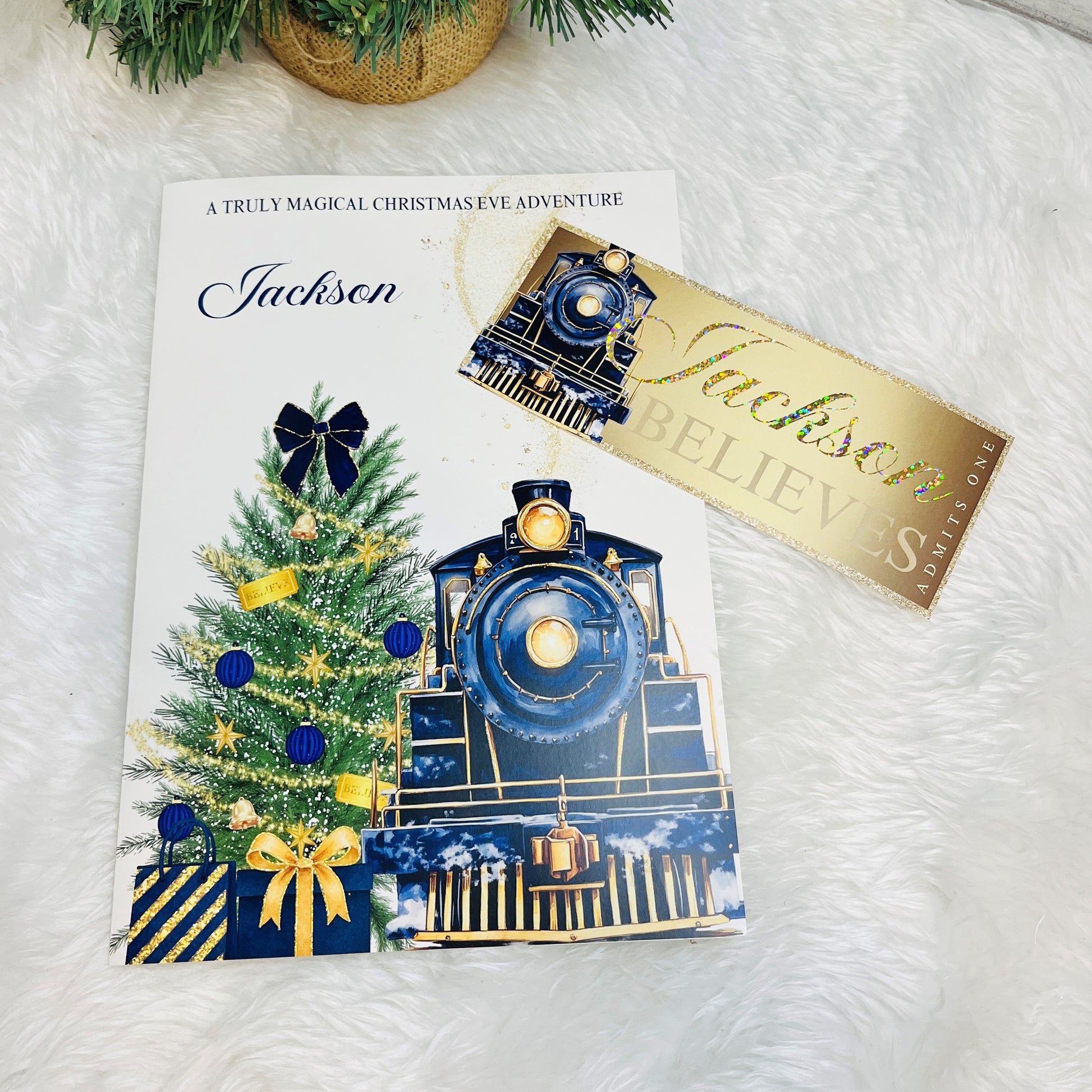 Polar Express Themed Christmas Eve Story Book