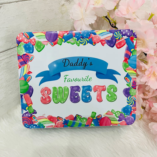 Personalised Sweet Tin gift for Dad