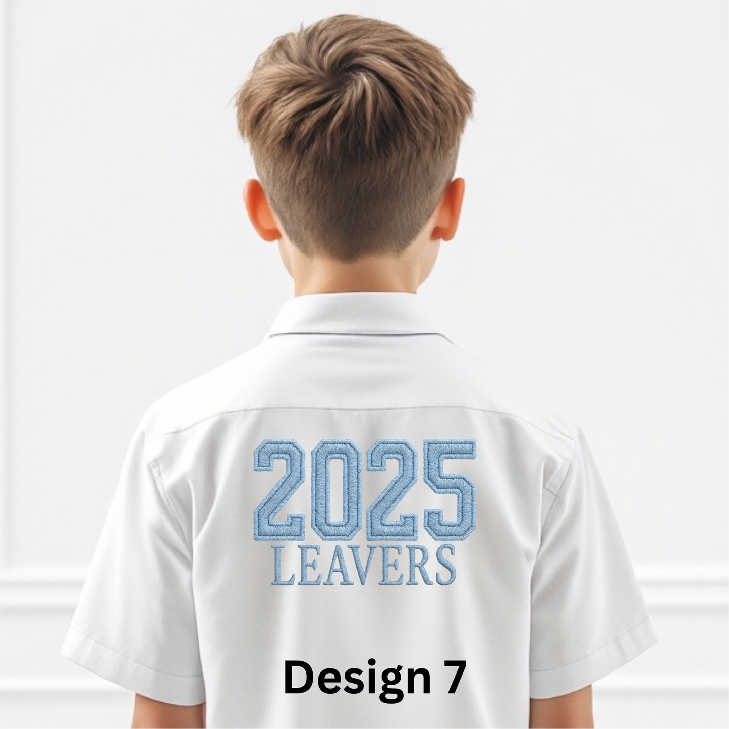 Blue embroidered 2025 Leavers