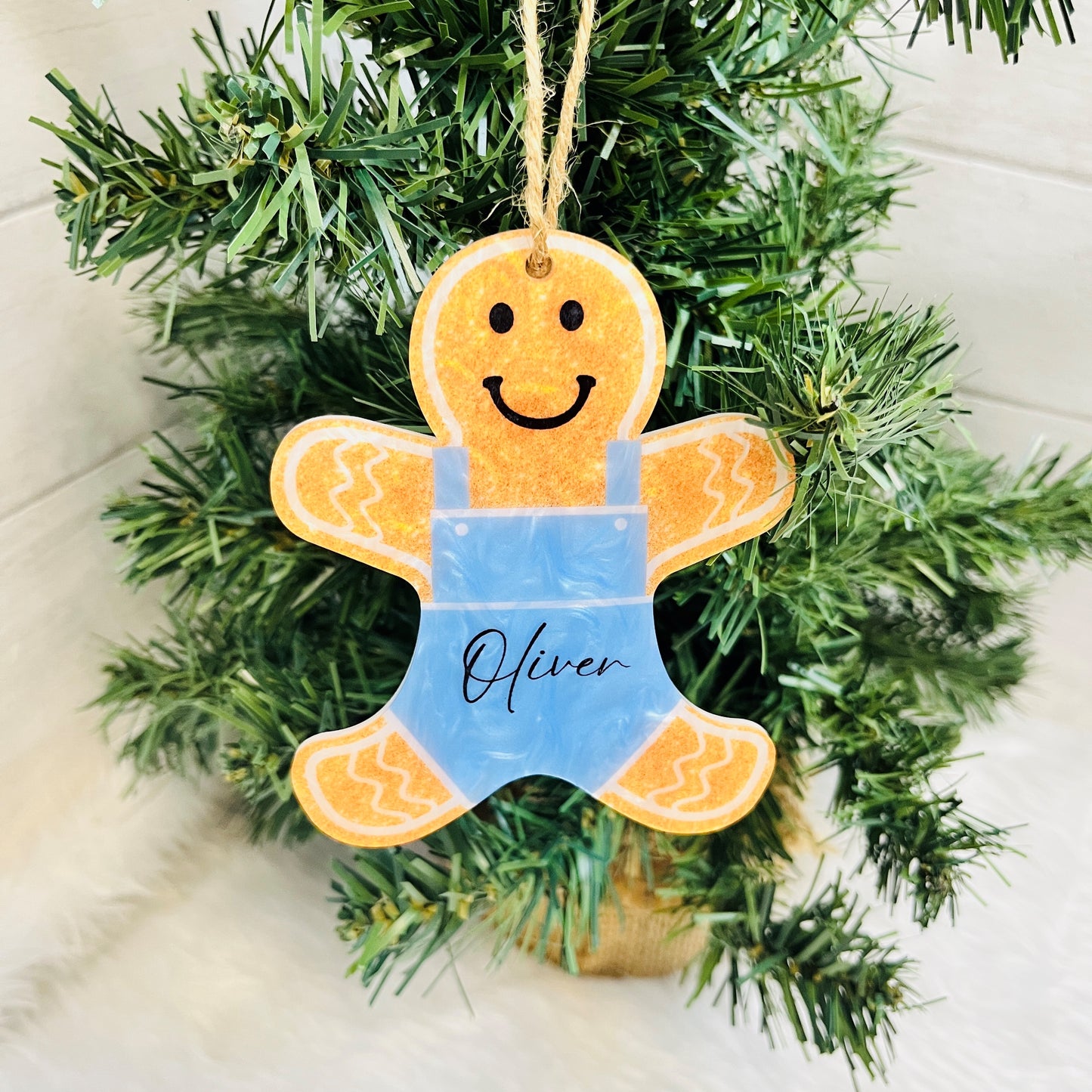 Personalised Gingerbread Hanging Tree Decoration