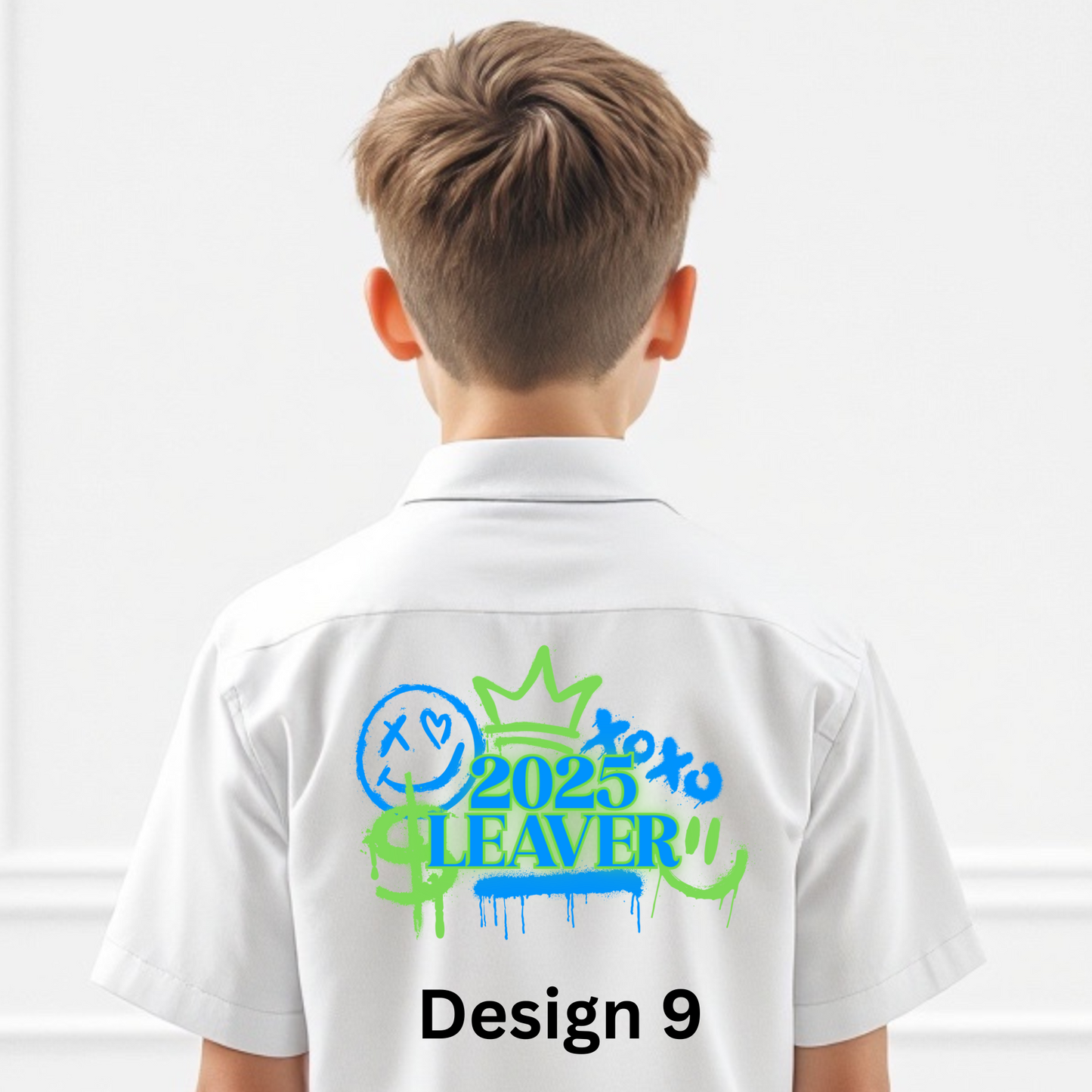 Iron on Leavers Decal Graffitti design