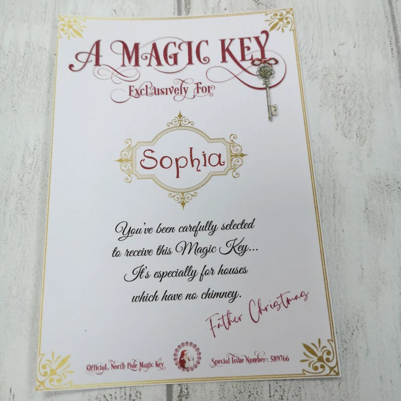 Santa Magic Key, Father Christmas Tin, Kids Christmas Eve Tradition, Christmas Keepsake