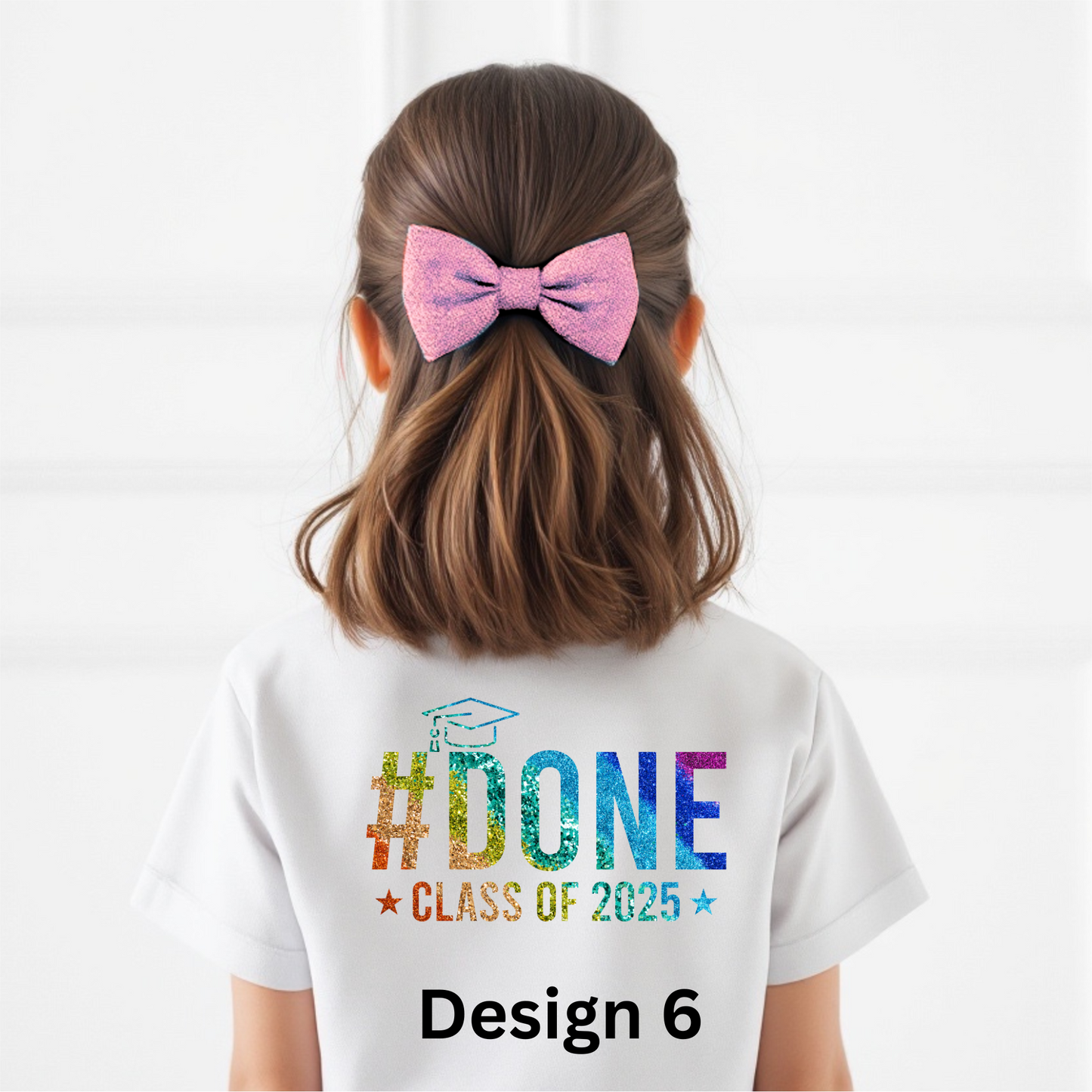 Rainbow Decal  Iron on for School Leaver
