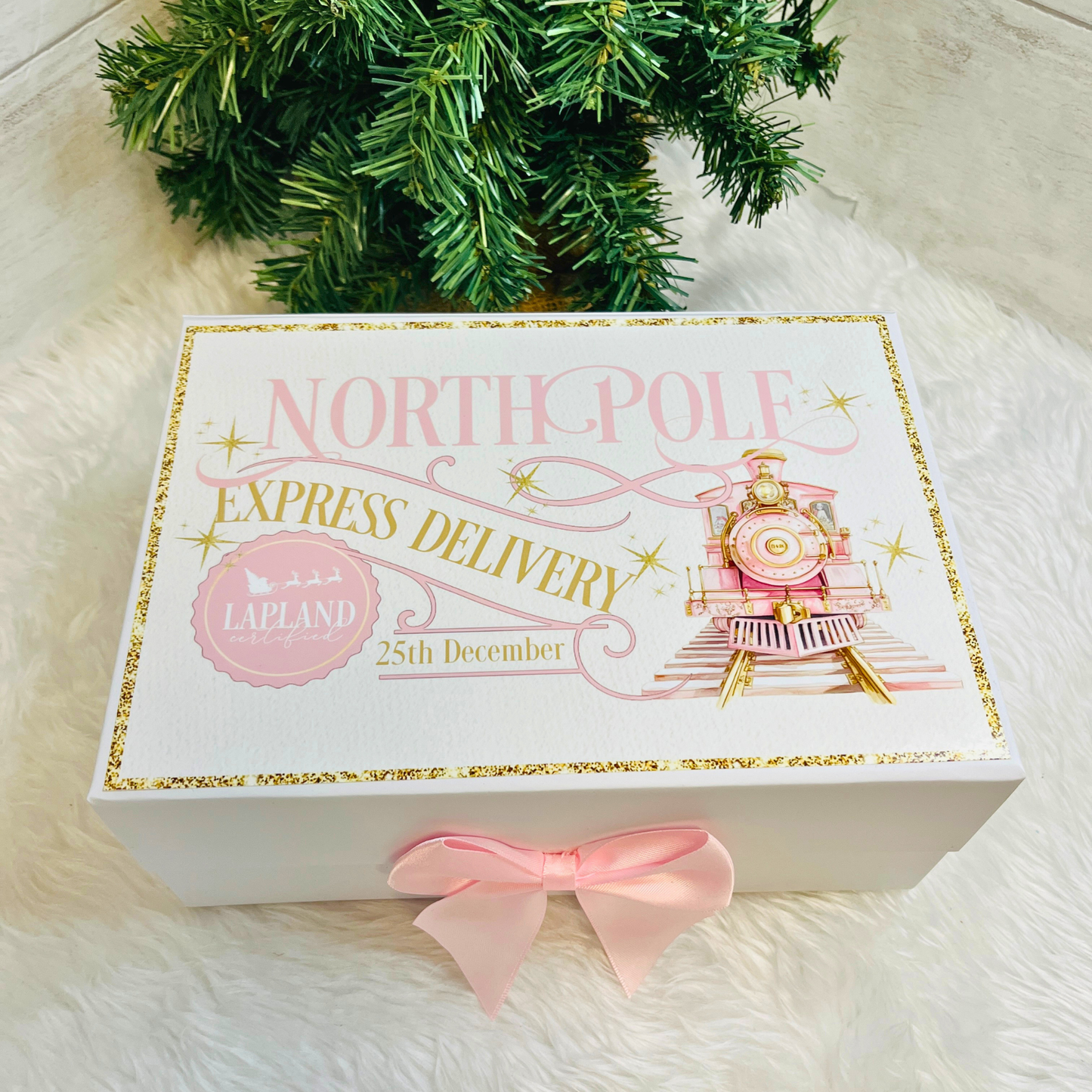 Polar Express Themed Pink Gift Set