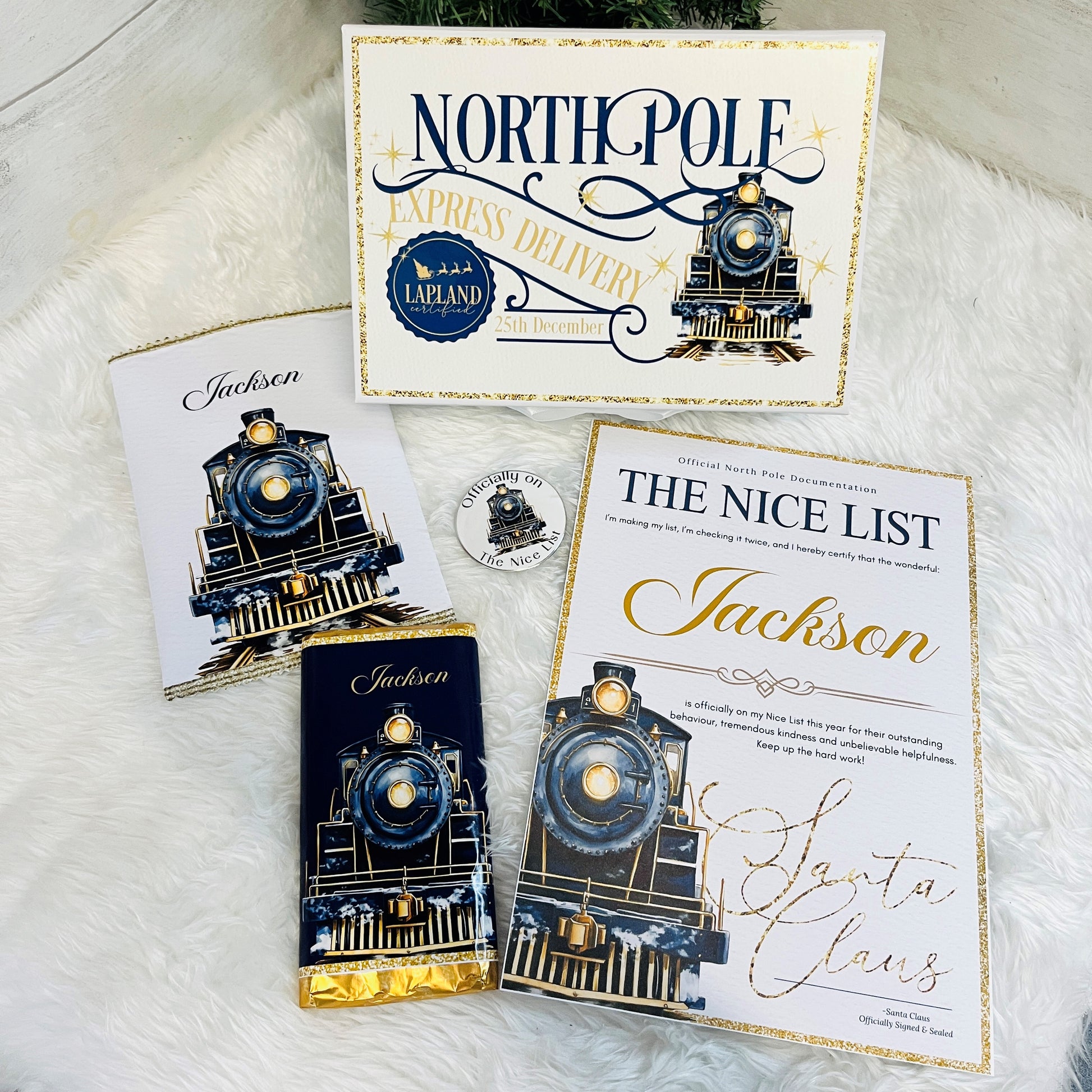 Polar Express Themed Gift Set