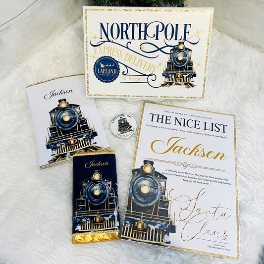 Polar Express Themed Gift Set