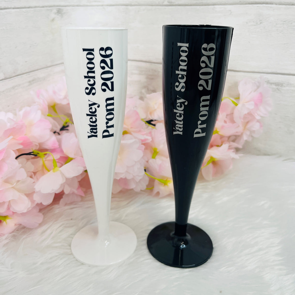 Prom Flutes Personalised Prom 2026 Champagne Flutes – Dreamline Graphics and Print