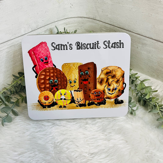 Personalised Biscuit Tin, Christmas Gift for Dad, Grandad Biscuits