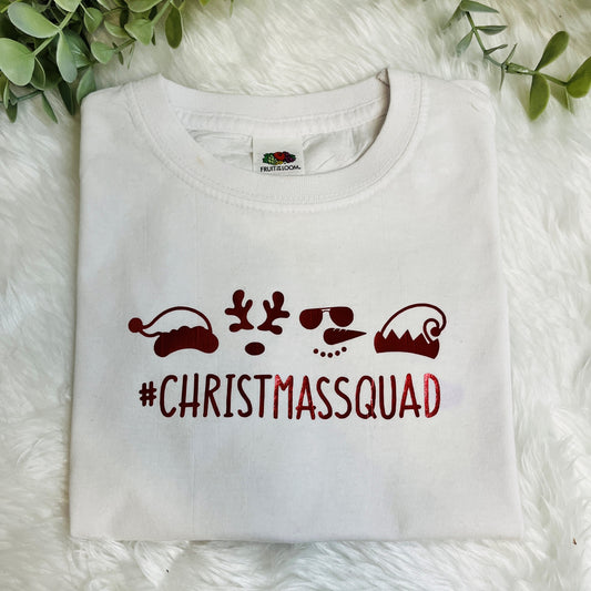 Kids Christmas T-shirt, Christmas Squad, Family Christmas Top, Christmas Eve Gift