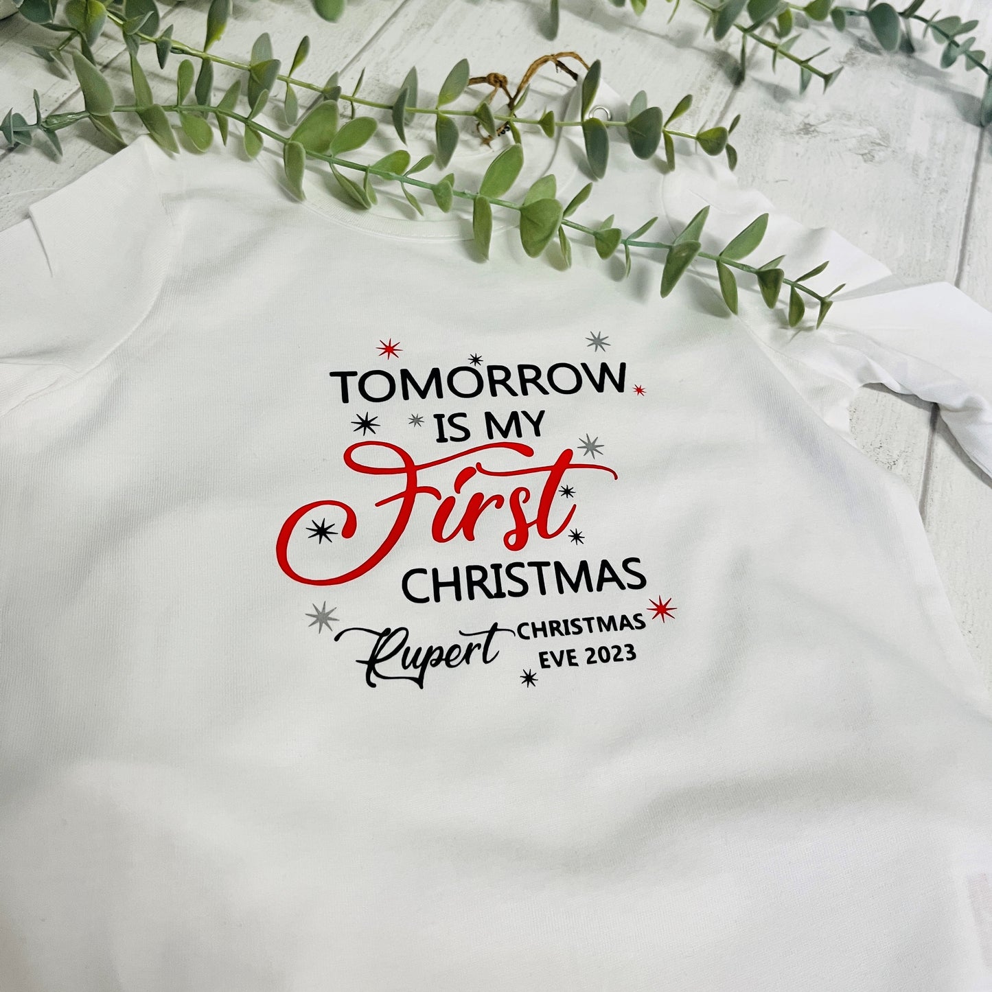 Baby first Christmas Sleepsuit, Christmas Eve Box, Baby's first christmas