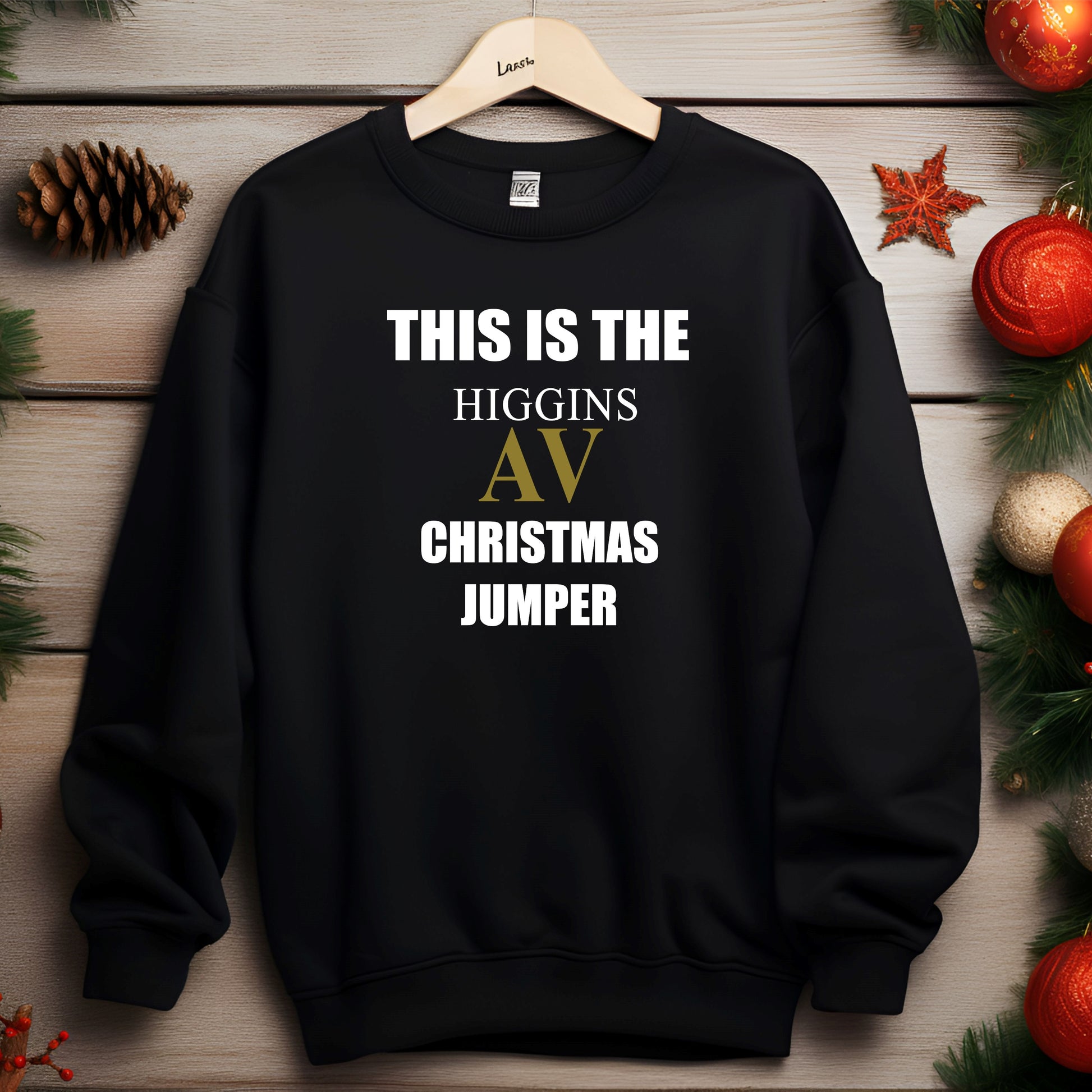 Personalised corporate Christmas jumper for office staff