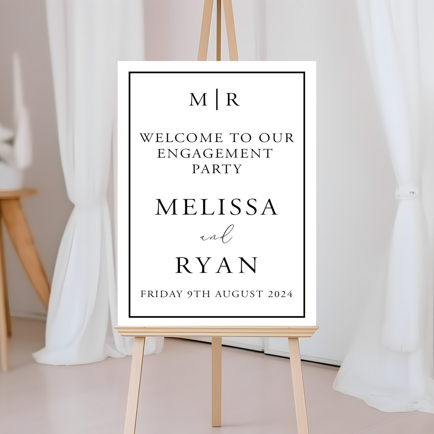 Personalised A2, A3, A4 Venue Signs for Weddings, Birthdays or Baby Showers