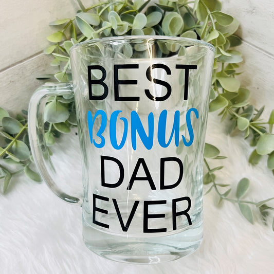 Fathers Day Pint Glass, Bonus Dad Glass