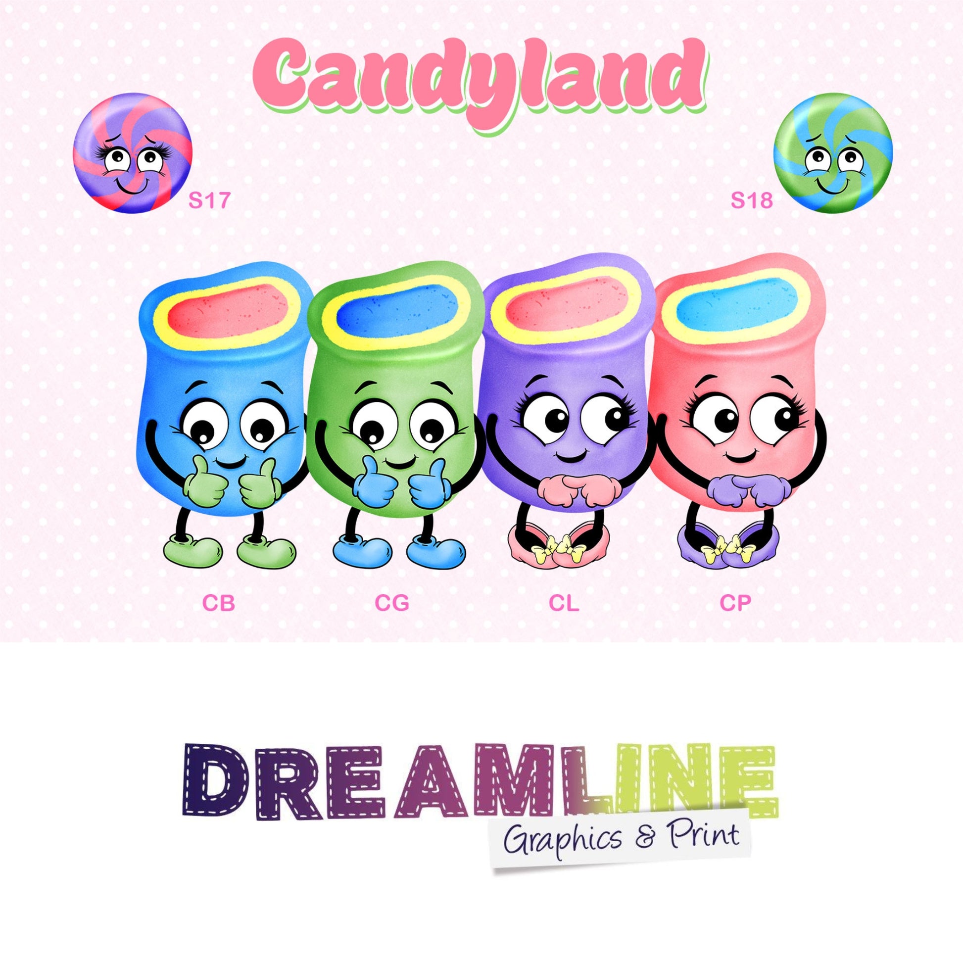 choice sheet for different sweets for personalised tin