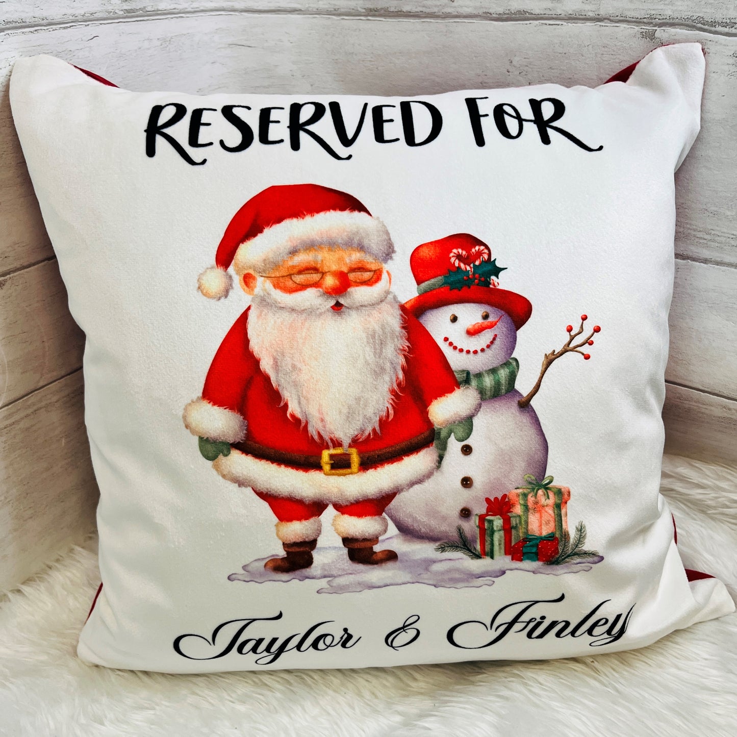 Personalised Christmas Cushion for Kids