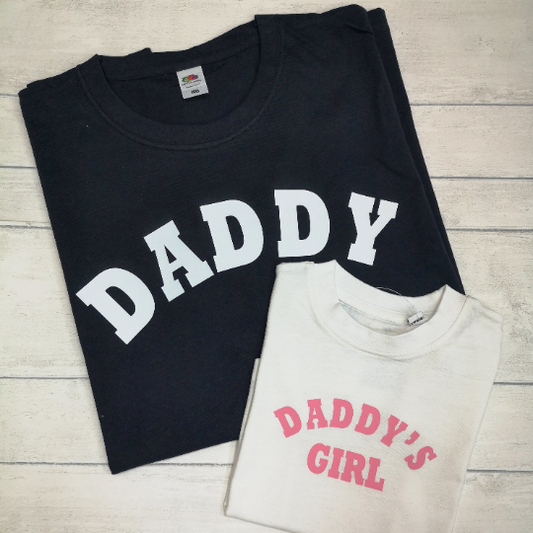 Daddy and Daddy's girl matching Tshirts