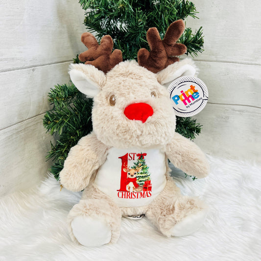 My First Christmas Reindeer Teddy