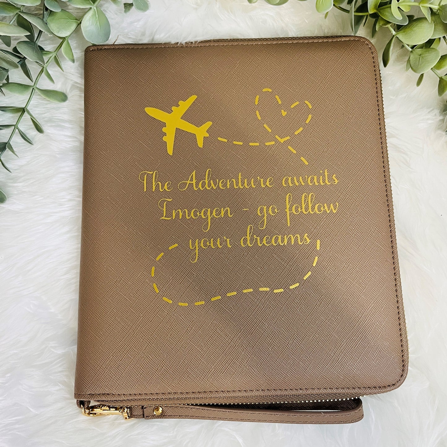 Personalised Travel Organiser, Travel Wallet, Passport Holder, Gift for Newlyweds